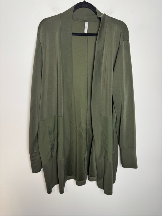 STYLUS Jackets & Blazers - Stylus Women's Open-Front Olive Green Cardigan XXL